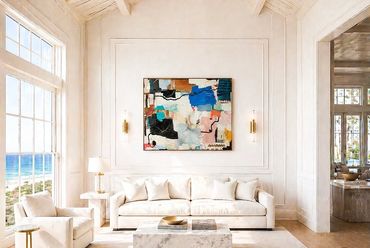 'stay' , 48"x60", acrylic and ink  on stretch canvas