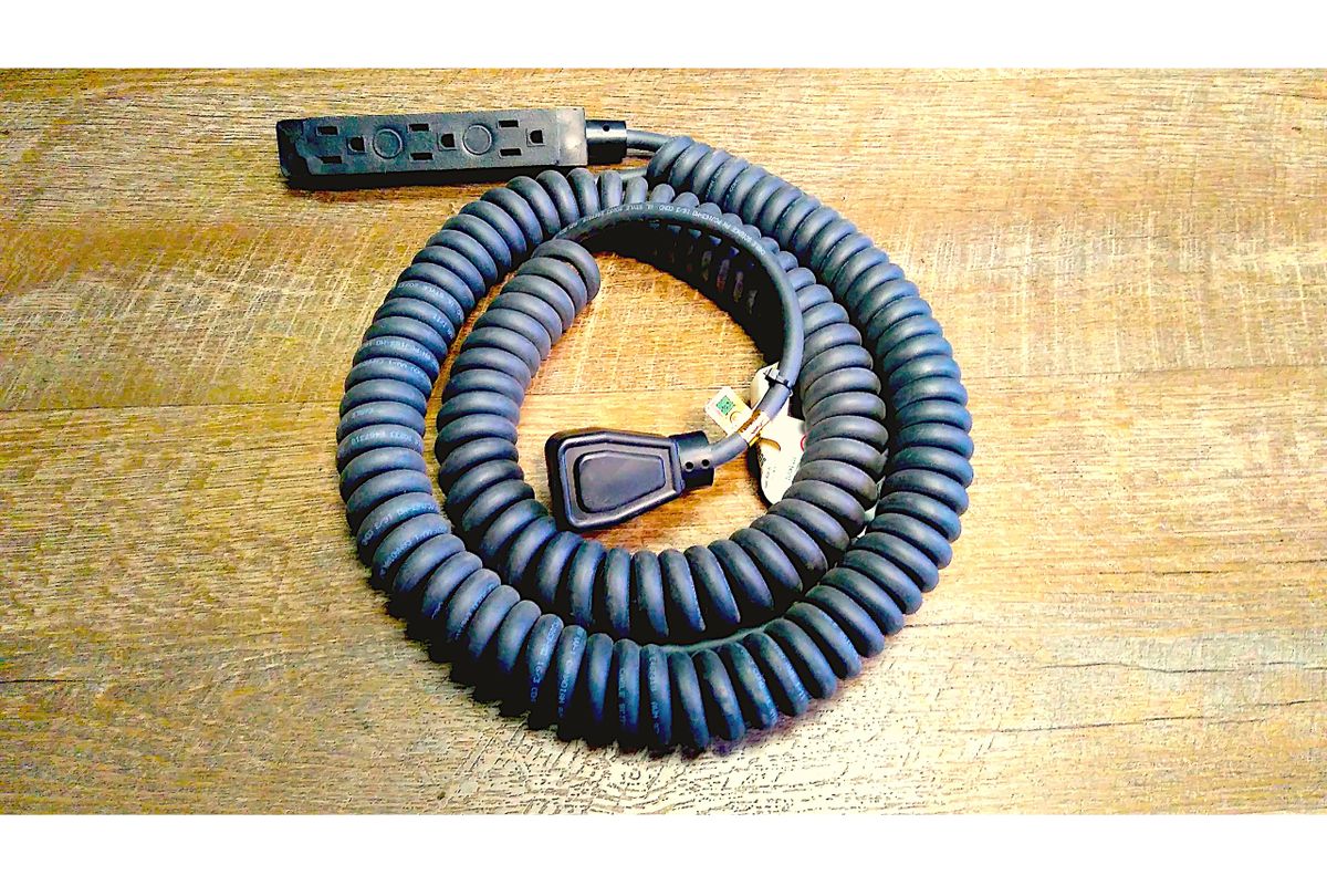 Coiled Power Supply Cord with Molded Plugs ONLINE DEAL!