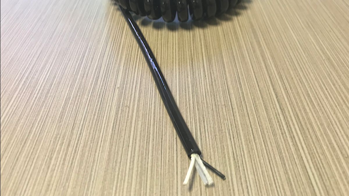 EC222 - Electronic Coiled Cord 22 Gauge with 2 Conductors - No Shield