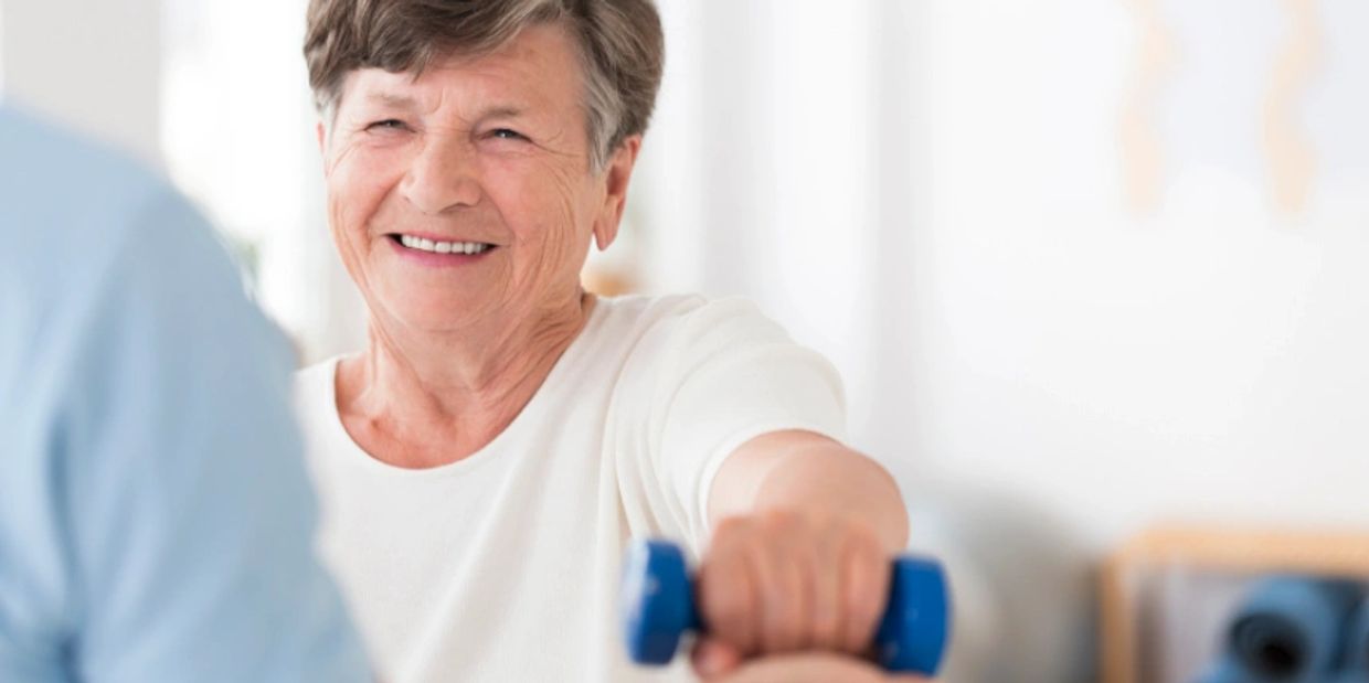 Gym exercise and therapy Meadows Assisted Living