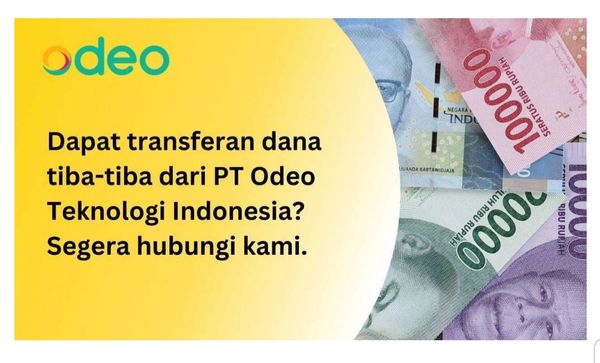 Untuk mengembalikan dana dari PT Odeo Teknologi Indonesia 📞 081412222224