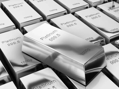 Stack of platinum bars.