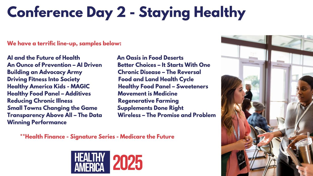 Conference Day 2 on Staying Healthy with diverse health topics and expert discussions.
