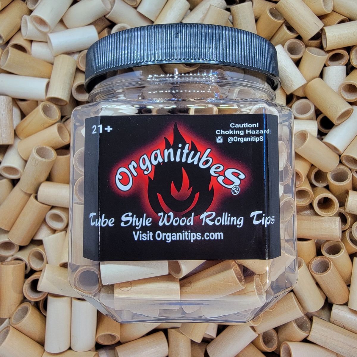 Organitubes® Pro Size 11mm Tube Style wood rolling tips. 175 pcs