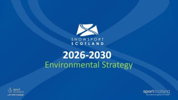 Snow Sport Scotland 2026-2030 Environmental Strategy cover.
