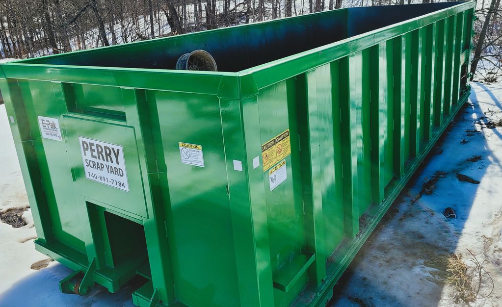 Perry Scrap Yard Scrap Metal, Rolloff Container
