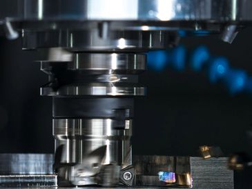 Representative stock photograph of CNC milling.