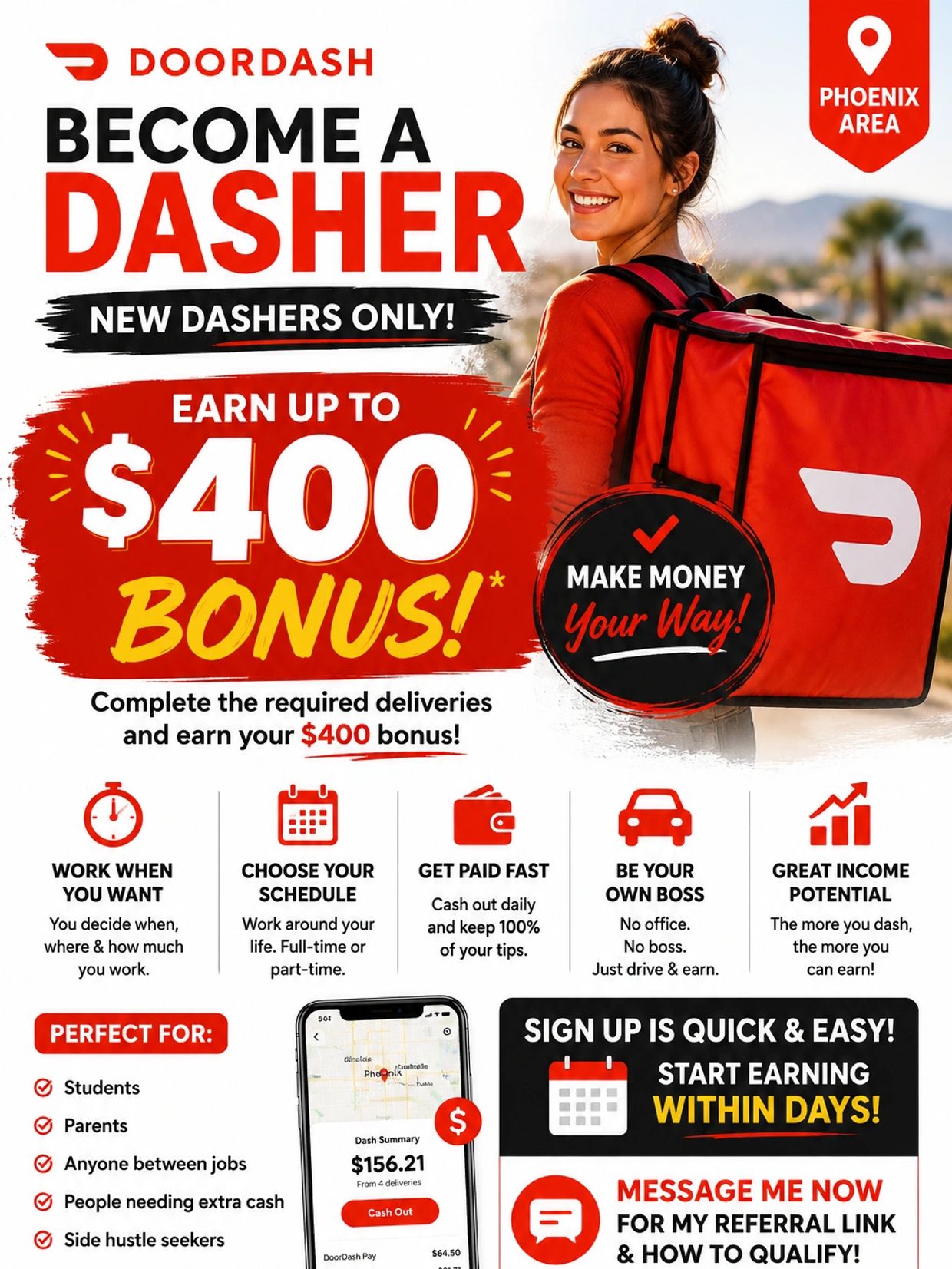 New Dashers – sign up today for an incredible bonus!