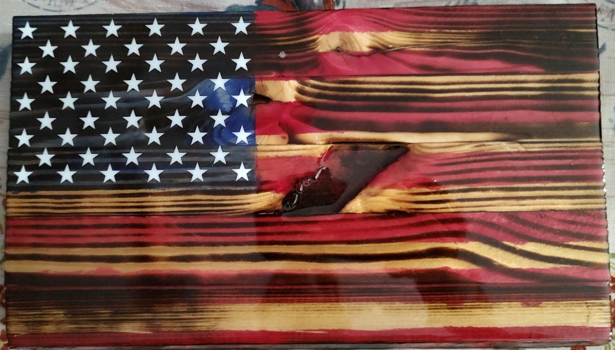 Wholesale 6 USA American Thin Red Line 4\"x6\" Flag Desk Set Table Stick Staff