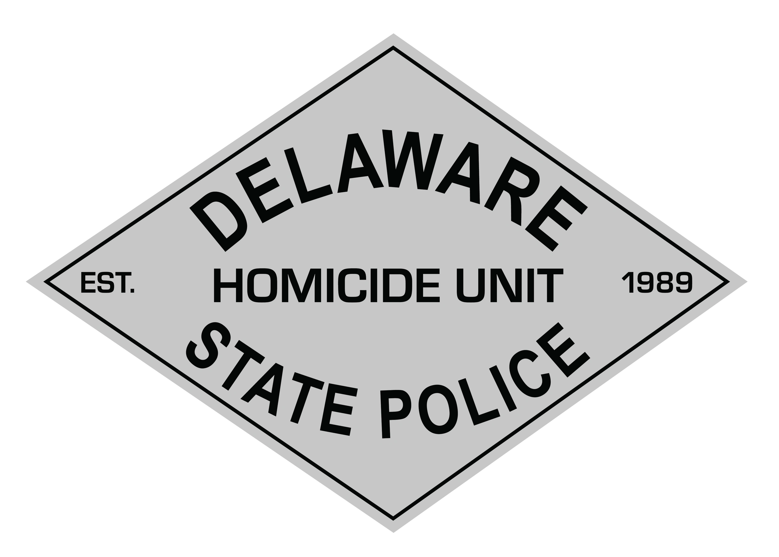 Delaware State Police Homicide Unit Diamond Logo