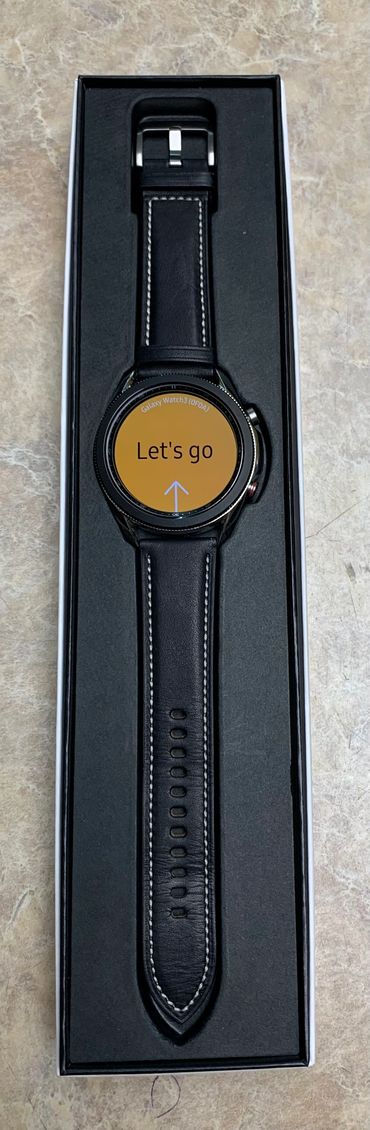 Item# 11207
Samsung Galaxy Watch 3, Mystic Black - Open Box, Model# SM-R845U! 
Call 727.848.6666