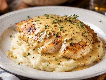 French Chicken with Dijon Cream Sauce