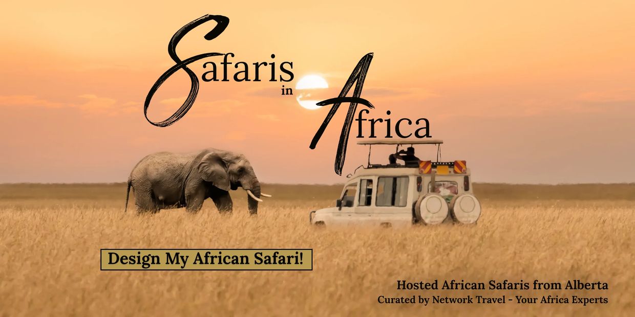 African safari from Alberta with elephant and Land Cruiser in Kenya small group travel experience