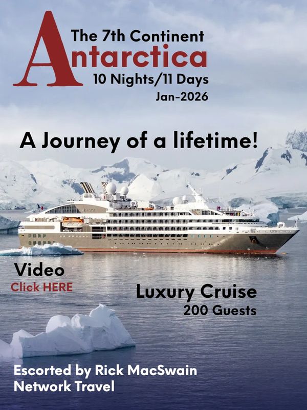 Luxury cruise ship in Antarctica