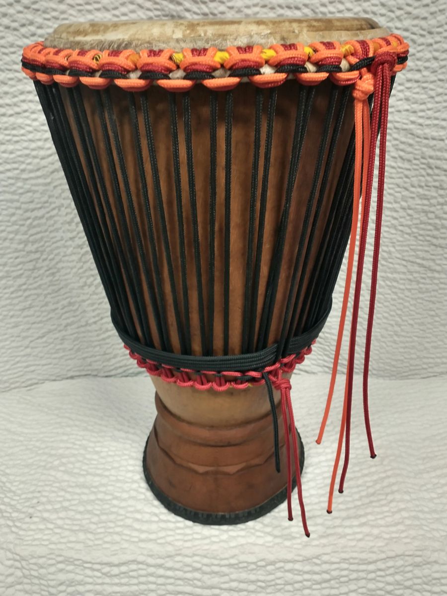 Iroko Wood Bougarabou With Thick African Cowhide