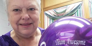 I'm a librarian, cat mom, have walked 27 years in memory of my mother in the Walk to End Alzheimer's