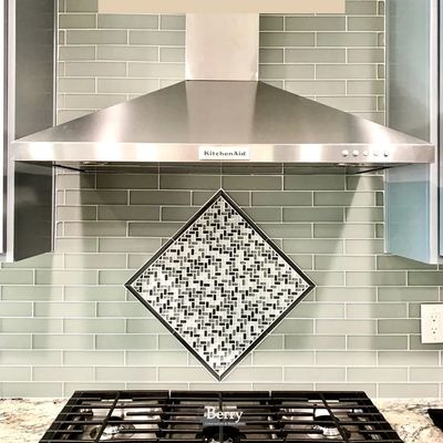 Berry Construction & Restoration Kitchen Remodel with custom Tile Backsplash