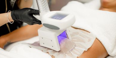 Woman Doing Cryotherapy Treatment