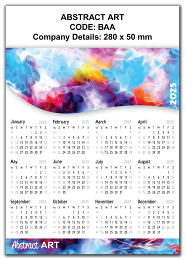 #budget calendars #wall calendar #full colour #A3calendars