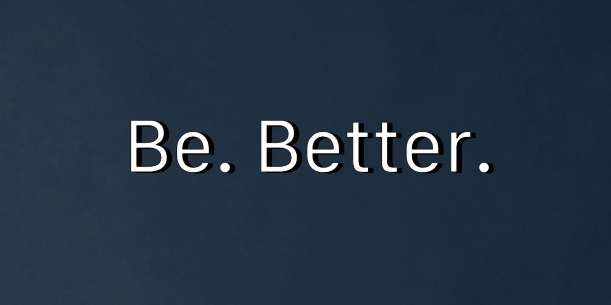 Motivational phrase on a dark background.