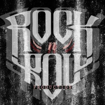 Grungy rock and roll production logo with dark tones.