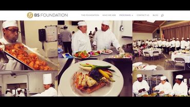 Chefs preparing and serving gourmet meals at a formal event by BS Foundation.