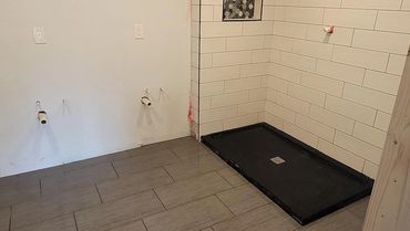 custom bathroom. custom tile, custom flooring bathroom remodel