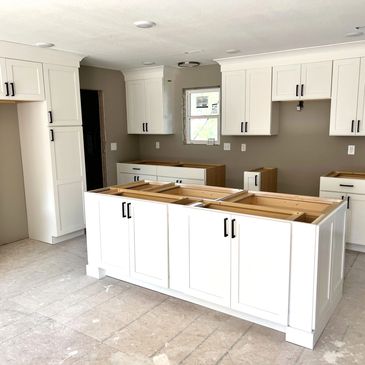 Full Kitchen Remodels, Granite Counter tops, custom flooring 