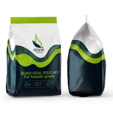 Quad-seal pouches from our flexible packaging division