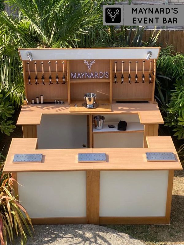 Aerial view of mobile event bar hired for an Anniversary party in Chelmsford Essex
Best mobile bar 