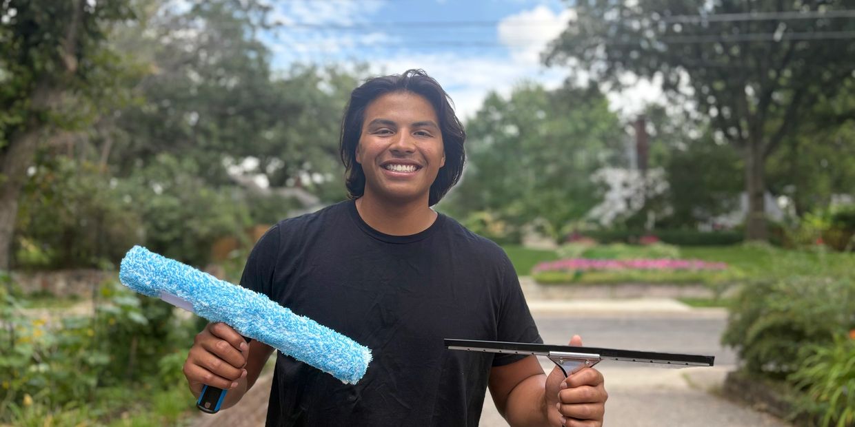 Smile bright, like your windows will be. 