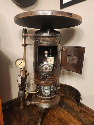 Antique Cast Iron Water heater 