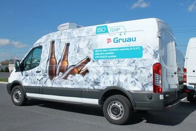  Gruau refrigerated van with SVS Temp Logger.  FDA FSMA compliance made simple.