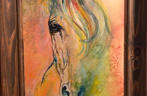 Abstract Horses Head