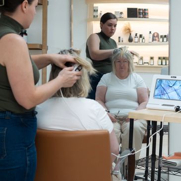 Hair Loss Analysis
Scalp Scoping
Consultation 

