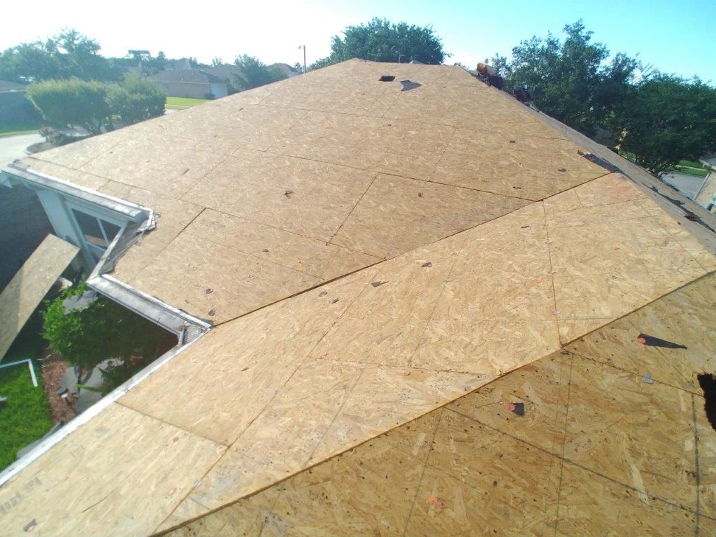 Roof decking, complete reroof, re-roof, felt, roof felt, roof decking inspection, roof replacement