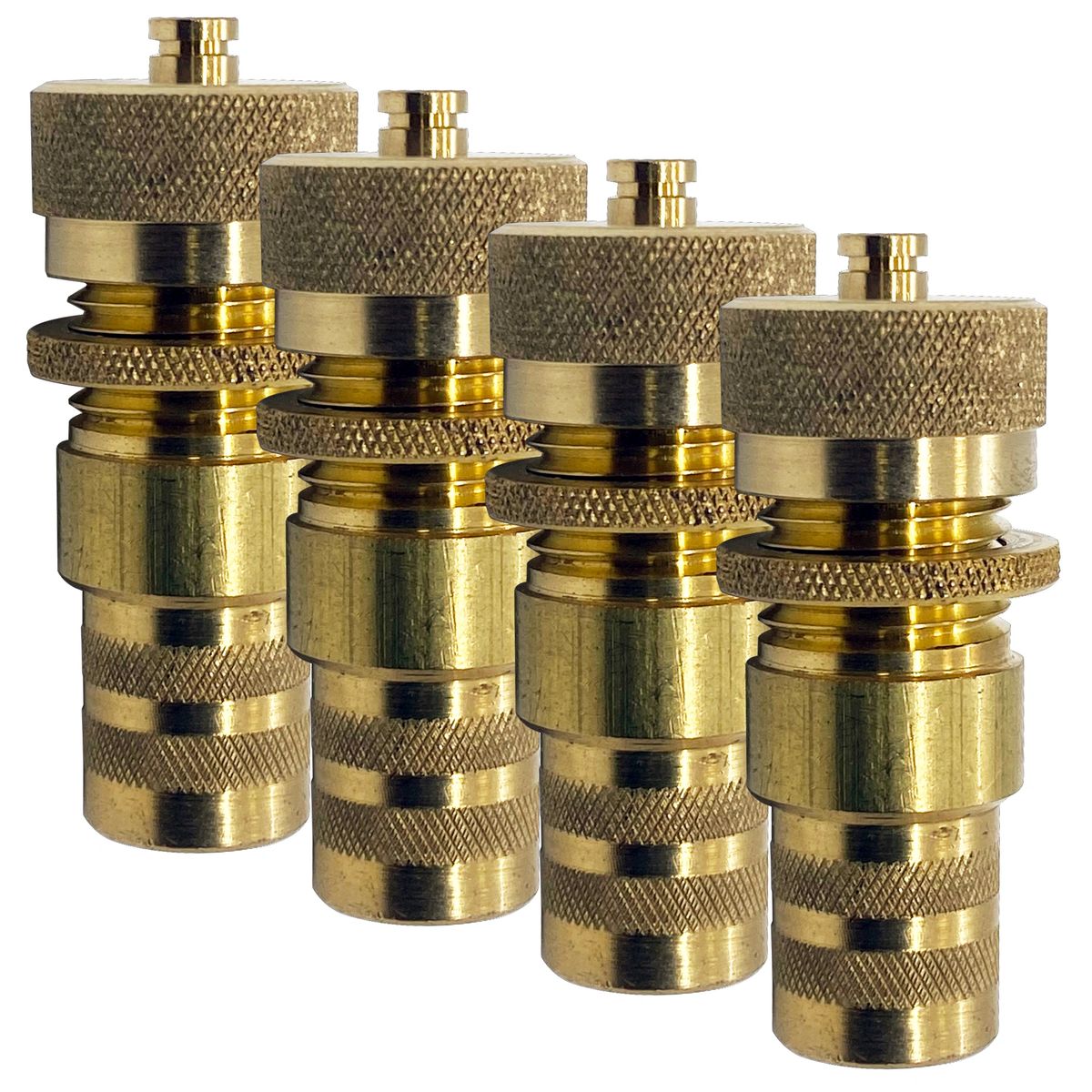 HD Brass Tire Deflators 560PSI Set of 4