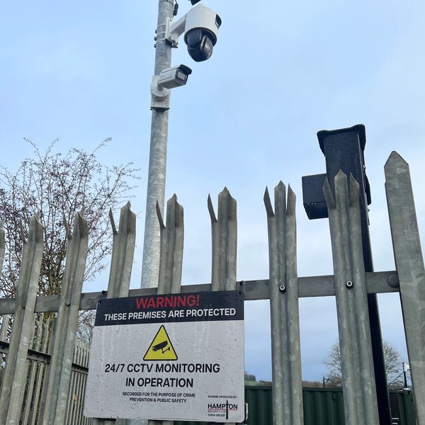 PTZ camera and ANPR camera installation by Hampton Security