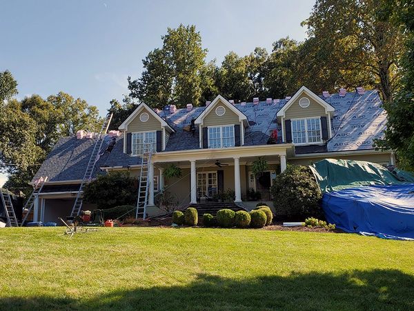 Residential roof in progress