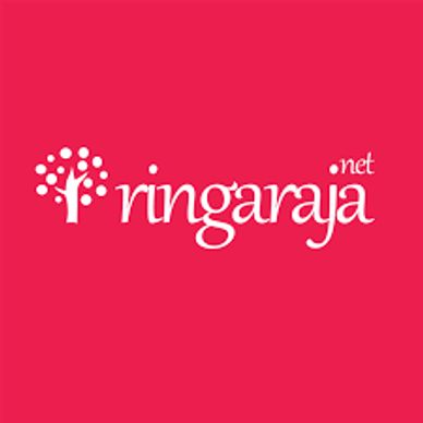 Logo of ringaraja.net with a tree icon on a red background.