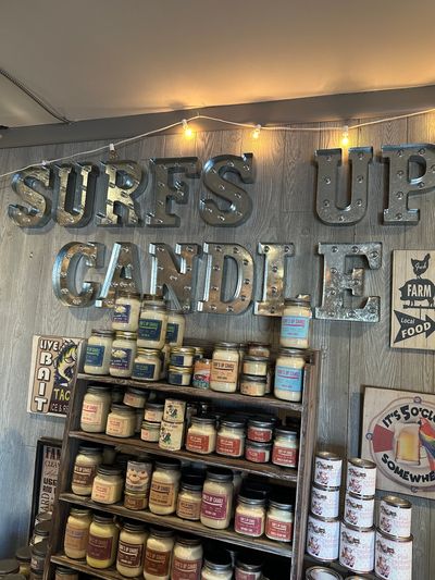 Surf’s Up Candle display