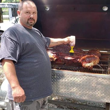 Yes, he roasted a pig!