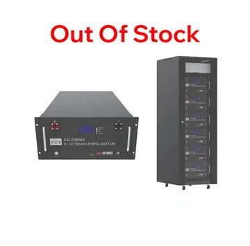 12V 200AH LiFePO4 battery and battery rack.