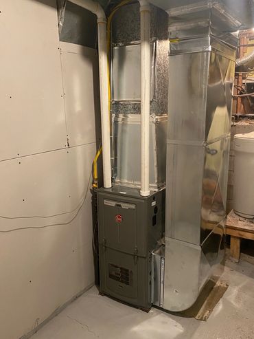 Furnace Install in a small space
