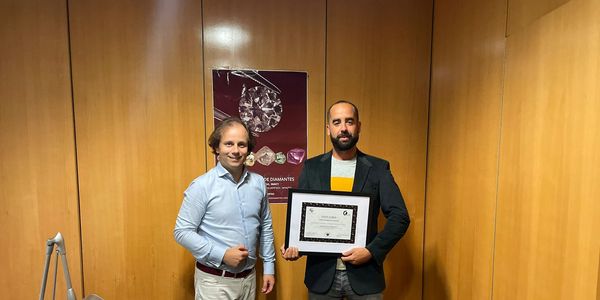 A esq. o exmo Sr. Eng. Atónio D´Almeida Lino, a dir. o fundador da STONES BR.
