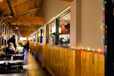 inside view of the Peanut Farm restaurant 

