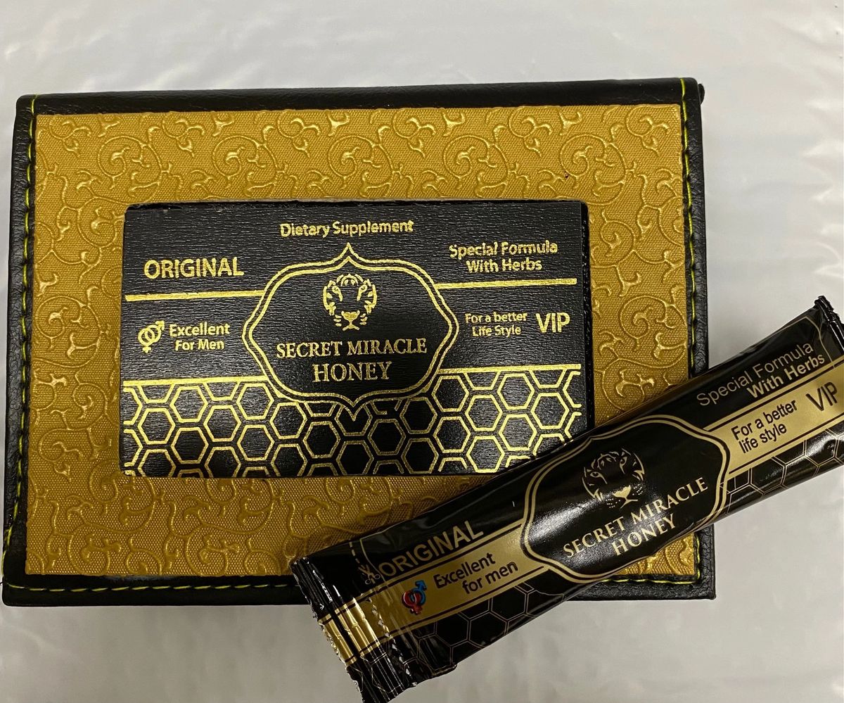 Dragonfire Secret Miracle honey 12 Sachets Leather box