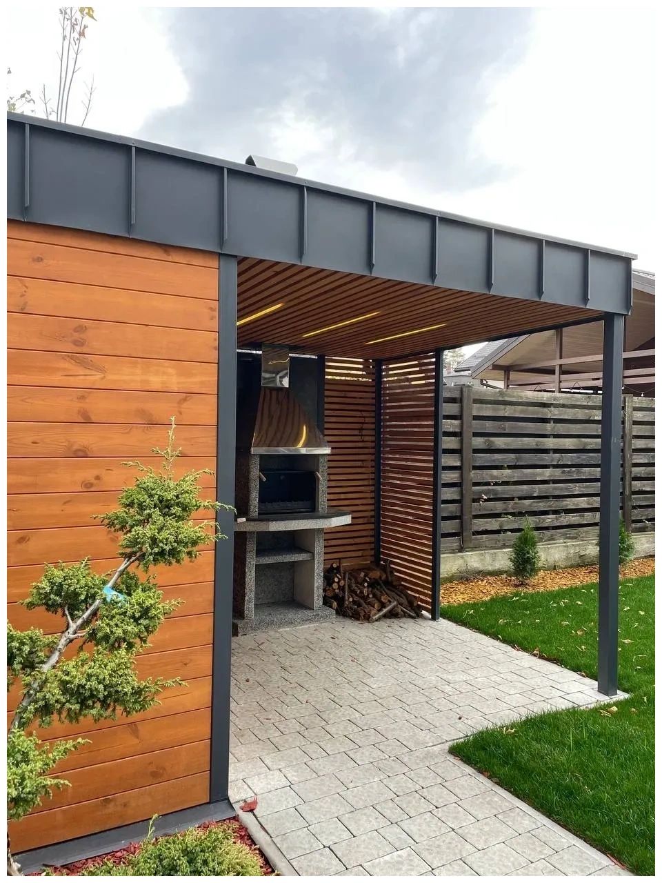 Мангальна зона з господарським блоком, Карпортс груп, Carports Group