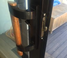 replacement wood and aluminum handle for sliding glass patio door