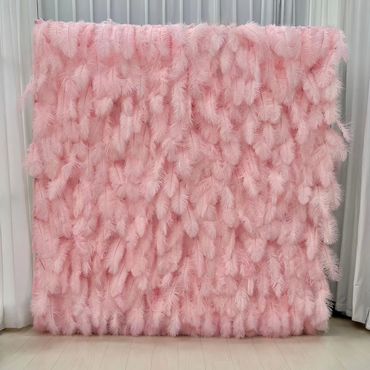 feather wall hire London, Feather wall backdrop hire London, feather wall London, feather backdrop 